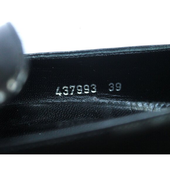 Alexander McQueen Black Leather Micro Studded Loafer / Size 39 / Black Fringe - Picture 12 of 13